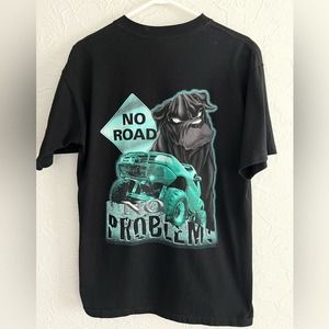 Vintage DaDawg 90s Y2K No Road No Problem MUDDING OFF-ROAD TRUCK Shirt SZ LARGE
